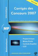 Mathématiques et informatique, MP, [sujets corrigés] 2007