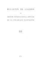 Bulletin liaison groupe étude céramique t 03