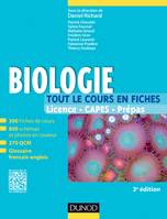 Biologie -Tout le cours en fiches - 3e édition, 300 fiches de cours, 270 QCM et bonus web