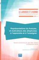 Représentations du français et motivations des allophones à l'apprendre et à l'enseigner, 2016 - 51.1