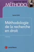 methodologie de la recherche en droit, Master et doctorat