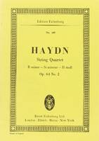 Quatour à cordes Sib mineur, Tost Quartets II No. 6. op. 64/2. Hob. III: 68. string quartet. Partition d'étude.