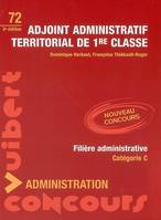 ADJOINT ADMINISTRATIF TERRITORIAL DE 1ERE CLASSE