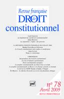 Revue française de droit constitutionnel 2009...