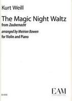 The Magic Night Waltz from Zaubernacht, violin and piano. Partition et parties.