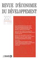 Revue d'économie du développement - volume 29, Varia