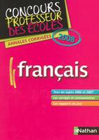 Annales corrigés du CRPE français / 2008