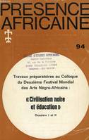 PRESENCE AFRICAINE, N° 94, 2e TRIM. 1976