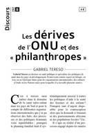 Discours n°8 - Les dérives de l'ONU et des philanthropes