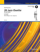 20 Jazz-Duets, with preparatory rhythmical exercises for beginners. 2 trumpets. Partition d'exécution.