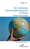 De la dialectique démocratie / développement en Afrique, Contribution au forum de Delphes