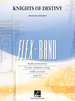 Knights of Destiny (flexband), Flexible Instrumentation for brass, woodwind or strings. Includes Percussion