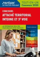 Concours Attaché territorial Interne et 3e voie- Tout-en-un - 2020, Tout-en-un - 2020