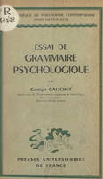 Essai de grammaire psychologique