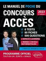 Le Manuel de POCHE du concours ACCÈS 2023 (Programme officiel : écrits + oraux)