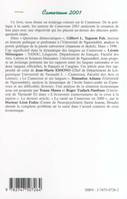 CAMEROUN 2001, Politique, langues, économie et santé