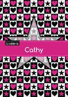 Le cahier de Cathy - Petits carreaux, 96p, A5 - Étoile et c ur