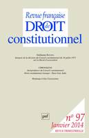 Revue française de droit constitutionnel 2014..., Varia