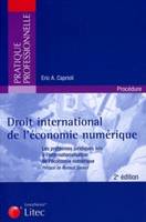droit international de l economie numerique, Les problèmes juridiques liés à l'internationalisation de l'économie numérique