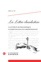 La Lettre clandestine, La littérature philosophique clandestine dans les correspondances