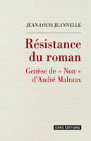 Résistance du roman. Genèse de 