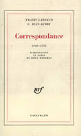 Correspondance, (1920-1935)