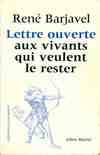 Lettre ouverte aux vivants qui veulent le rester (Collection Lettre ouverte)