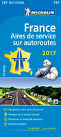 8150, Carte Nationale Aires de service sur autoroutes France 2017