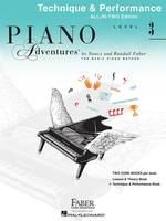Piano Adventures All-In-Two Level 3 Tech & Perf, Technique & Performance - Anglicised Edition