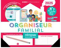 Organiseur familial Mémoniak 2025, calendrier organisation familial mensuel (sept. 2024- déc. 2025)