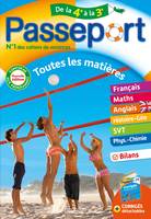 Passeport - Toutes les matières - De la 4e à la 3e - Cahier de vacances 2024