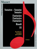 Partition - Mozart - Sonates, Fantaisies et rondos II - pour piano