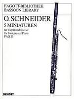 Five Miniatures, bassoon and piano.