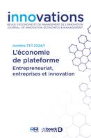 Innovations n° 73, L’économie de plateforme