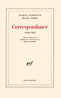 Correspondance, (1950-1962)