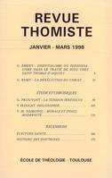 Revue thomiste - N°1/1998