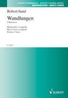 Wandlungen, 4 Motetten. men's choir. Partition de chœur.
