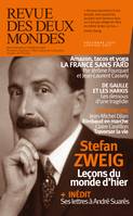 Revue des Deux Mondes décembre-janvier 2021-2022, Stefan Zweig. Leçons du monde d'hier