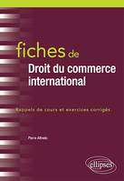 Fiches de Droit du commerce international, Rappels de cours et exercices corrigés