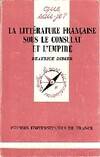 La littérature française sous le Consulat et l'Empire