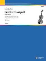Erstes Duospiel, Kleine leichte Duos der klassischen Zeit. 2 violins (1. position). Partition d'exécution.