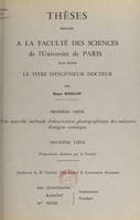 Une nouvelle méthode d'observation photographique des météores d'origine cosmique, Suivi de Propositions données par la Faculté : essai sur l'origine des comètes périodiques