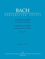 Concerto pour clavecin - Conducteur, Sol Mineur BWV 1058