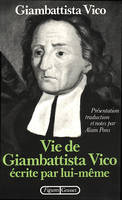 La vie de giambattista vico écrite par lui