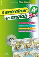 S'entraîner en anglais 4e - Tout savoir, Cahier de révision et d'entraînement