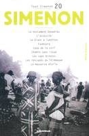 20, Tout Simenon tome 20 (centenaire), oeuvre romanesque