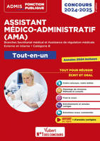 Concours Assistant médico-administratif - Catégorie B - Tout-en-un, AMA - Branches Secrétariat médical et Assistance de régulation médicale - Concours externe et interne 2024/2025