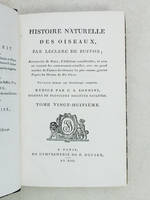 Histoire Naturelle des Oiseaux, par Leclerc de Buffon. Tome Vingt-Huitième [ Tome 28 seul ] Rédigé par C.S. Sonnini