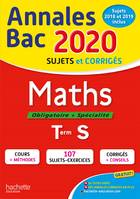 Maths, obligatoire + spécialité, terminale S / annales bac 2020, sujets et corrigés, sujets 2019 inc