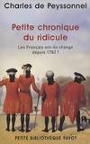 petite chronique du ridicule, les Français ont-ils changé depuis 1782 ?